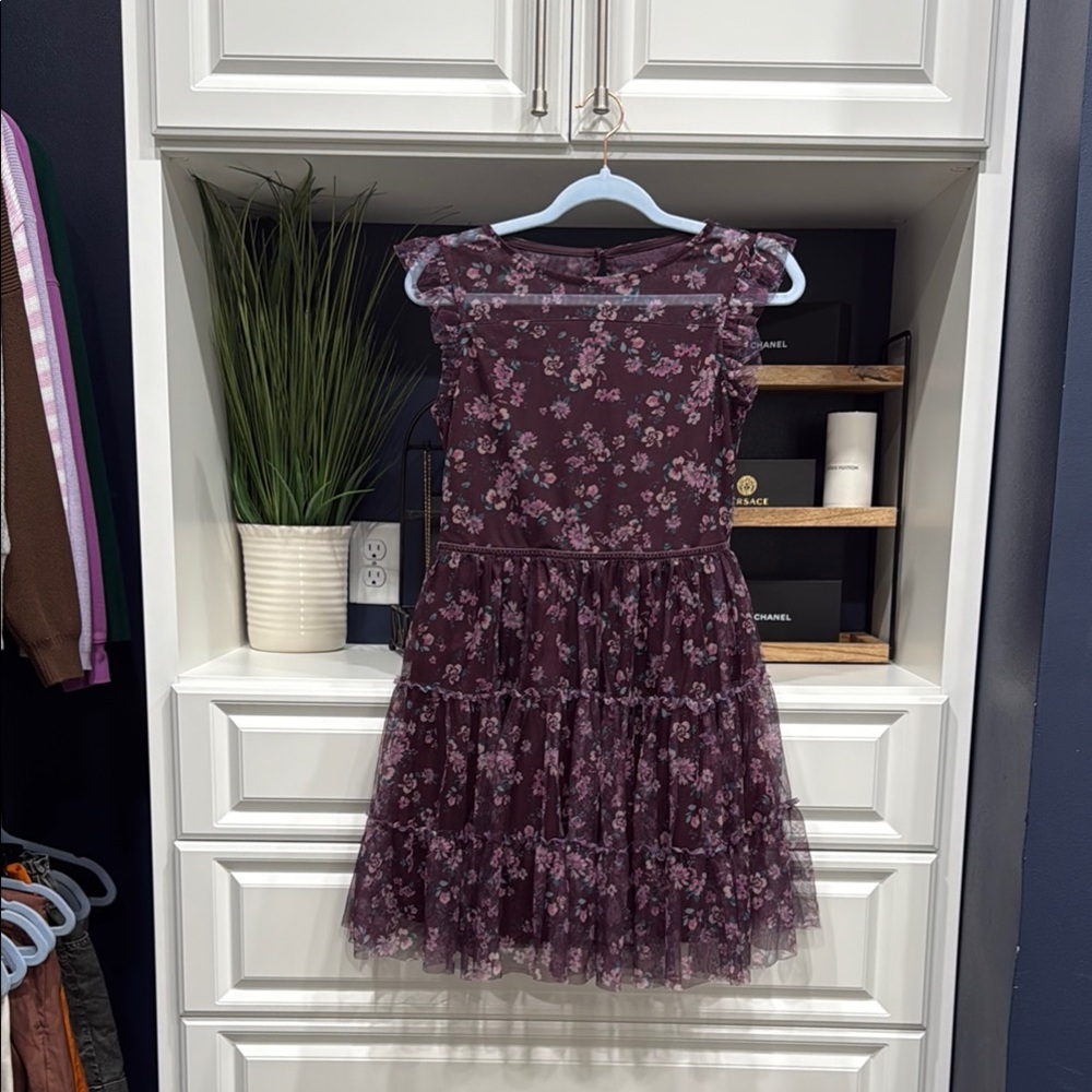 Zenzi Purple Sundress Girls SZ 14/16 kids round Neck Sleeveless